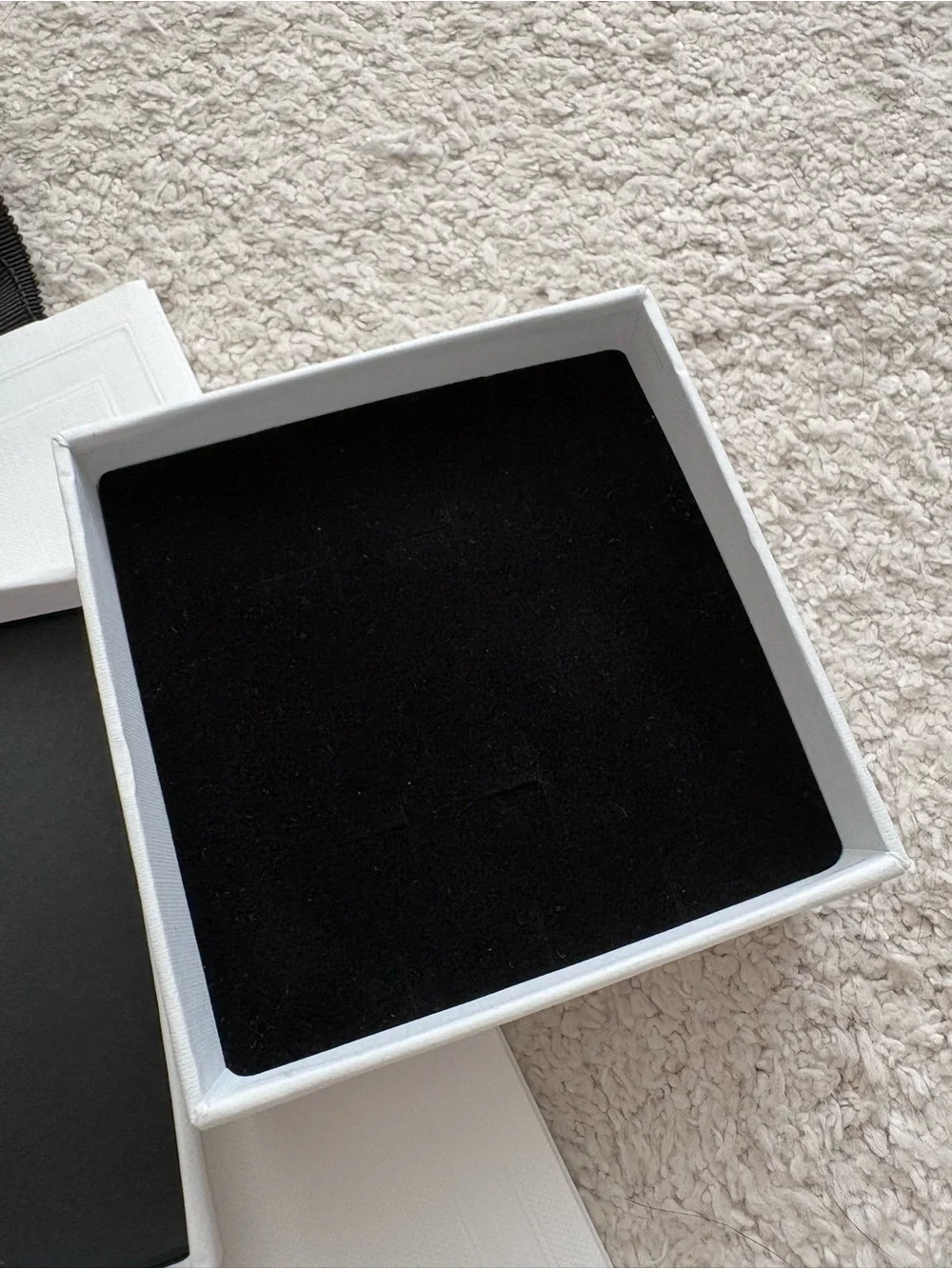 Celine White Gift Bag and Box Set with Black Accents
